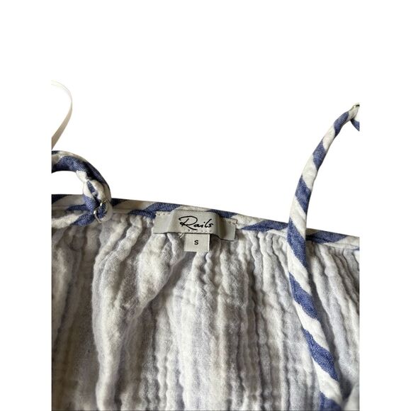 Rails Blakely Midi Dress size S Small Anacapa Stripe White Blue Sleeveless - Picture 5 of 12